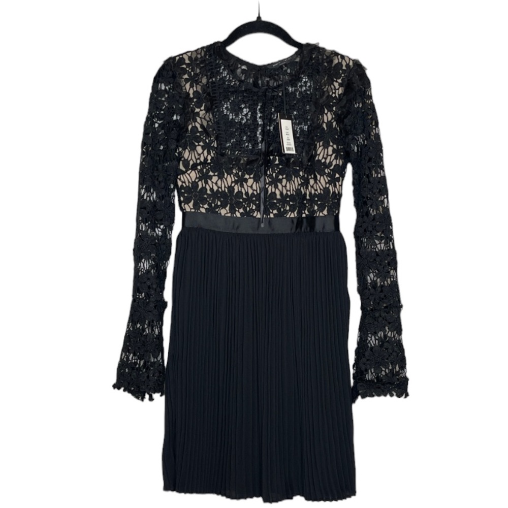 Romeo and Juliet Sheer Lace Dress Black Victorian Dark Romantic Party SZ Small